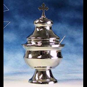 Censer Boat nickel finish 7'' high (18 cm)