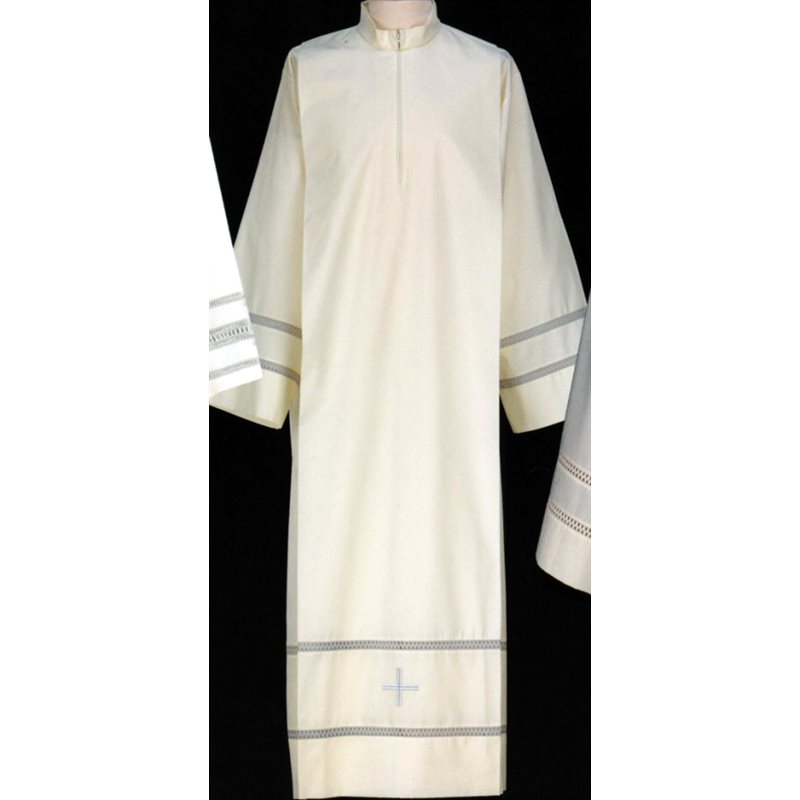 Alb Polyester / Cotton white or off-white, 53" (135 cm)