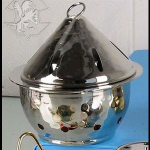 Incense Burner 4 1/4'' high x 4 1/4'' diam.