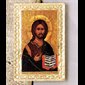 Icône Christ Enseignant 3.5" (9 cm)