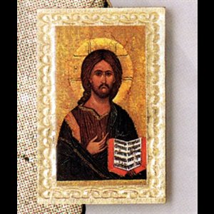 Icône Christ Enseignant 3.5" (9 cm)