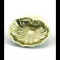 Coquille de baptême 3" (7.6 cm) Dia. en laiton lacqué