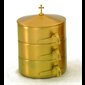 Triple Stacky Ciborium, Gold Plate 24Kt / set of 3-pc