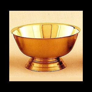 Open Ciborium, Gold Plate 24Kt, 6" (15.2 cm) Dia.