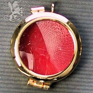 Reliquary (small), 1.5. (4 cm) Dia., 5/8'' (1.6 cm) Ht.