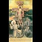 Croix Saint Damien en bois avec carte prière 4.75" (12 cm)