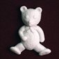 Teddy Bear White Marble Applique