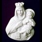 Queen and Child White Marble Applique