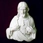 Sacred Heart of Jesus White Marble Applique
