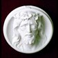 Jesus w/Crown of Thorns White Marble Applique