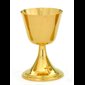 Chalice, Gold Plate 24Kt, 6.75" (17,1 cm) / Capacity: 12 oz