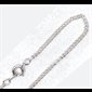 Chaîne 18" (46 cm) plaqué argent Avec Fermoir