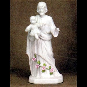 Electric Night Light Porcelain St. Joseph, 7" (18 cm)
