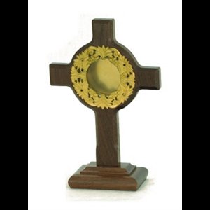 Reliquary w/wood 4" (10.1 cm) H.