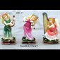 Color Resin Musicians Standing Angel, 5" (12.7cm) / Set of 3