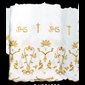 White and Gold Lace JHS 14.5" (37 cm) Wide / yard