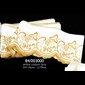 White and Gold Lace IHS 5.5" (14 cm) Wide / meter