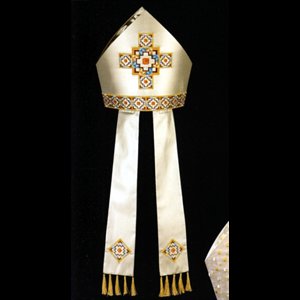Bishop Mitre 100% silk
