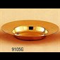 Patène creuse 6 1/8" (15,5 cm) Dia., plaqué or 24Kt