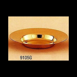 Well Paten, Gold Plate 24 Kt, 6 1/8" (15,5 cm) Dia.