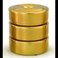 Triple Stacky Ciborium, Gold Plate 24Kt / set of 3-pc