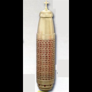 Lampe de cimetière doré 18.75" H. (47.6 cm) avec filligramme