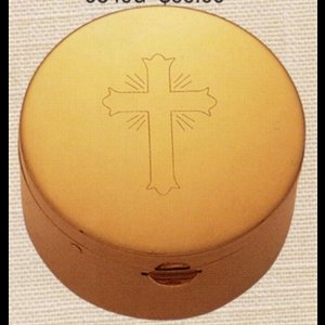 Pyx, 2.25" x 1 3/8" (5.7 x 3.5 cm), Cap.: 15-20 host