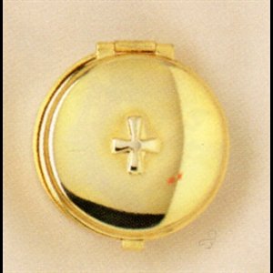 Gold-Plated Pyx, 1.5" (4 cm) dia., 7 Hosts