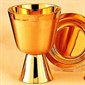 Chalice w/ well paten, 3.25" (8.3 cm) Dia., 4 1/8" Ht.