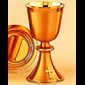 Chalice w/ well paten, 3.25" (8,3 cm) Dia., 5.5" (14 cm) Ht