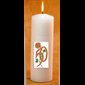 50th Anniversary Wedding Candle, 3" x 9" (76 x 230 mm)