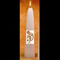 50th Anniversary Wedding Candle 2 5/8" x 12" (67 x 300 mm)