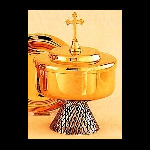 Ciboire de voyage 4.75" (12 cm) Ht., Cap.: 65-85 Hosties