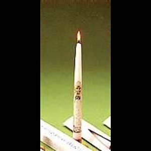 Baptismal candle 10" (25.4 cm) (French) / un