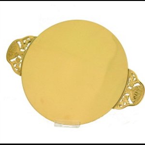 Communion Plate With/ IHS Handles, 9.5" (24 cm)