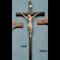 Crucifix 11" (28 cm) Wenge wood-Plastic corpus