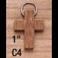 Paduck Wood Cross, 1" (2.5 cm)