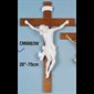Crucifix 28" (71 cm) White marble dust