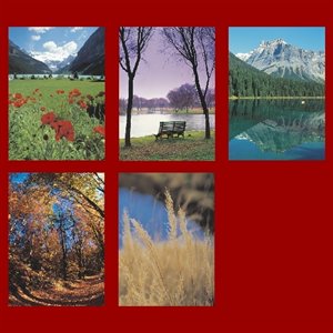 Cartes d'Offrande de Messe "Paysages" / pqt 100