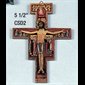 Croix Saint Damien 5.5" (14 cm) en bois