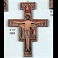 Croix Saint Damien 6.5" (16.5 cm) en bois
