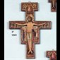 Croix Saint Damien 8" (20 cm) en bois 8"