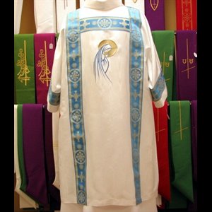 White Marial Dalmatic