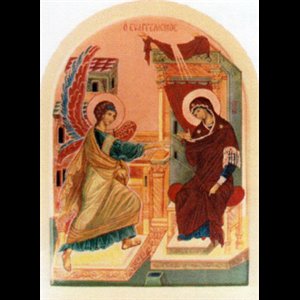 Icon Annonciation 5" x 7" (13 x 18 cm)