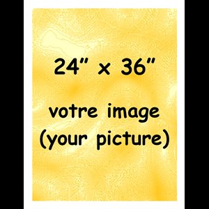 Image cartonnée 24" x 36" / un