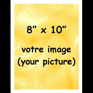 Image cartonnée 8" x 10" / un
