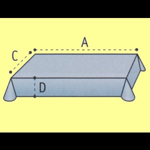Altar Cloth (rounded corners) with a length up to 8 feet