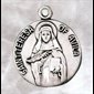 Médaille Sainte Thérèse d'Avila 3/4" (1.9cm) argent sterling