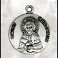 Médaille Saint Benjamin 3/4" (1.9 cm) en argent sterling