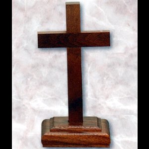 Altar Crucifix 6'' Walnut